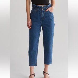 NWT👖MOD REF👖paper bag waist crop pants Size M